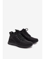 Pánské turistické boty s vyhříváním Černé Wivelle Pánské turistické boty s vyhříváním Černé Wivelle