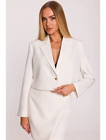 M853 Oříznuté sako - krémové