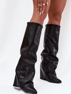 Kozačky na podpatku  model 216991 Step in style