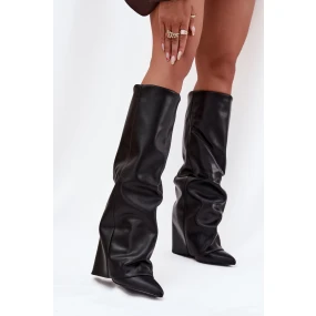 Kozačky na podpatku model 216991 Step in style Kozačky na podpatku model 216991 Step in style