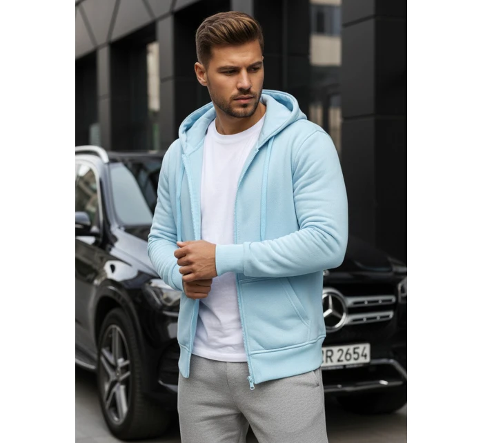 Pánská mikina s kapucí modrá Dstreet model 21962279 - FashionStreet