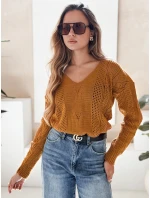 Dámský svetr DARIA mustard FashionStreet MY1727