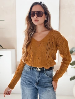 Dámský svetr DARIA mustard FashionStreet MY1727