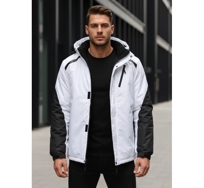 FashionStreet pánská lyžařská bunda bílá TX5130