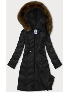 Černá dámská prošívaná bunda pro přechodné období Glakate (LU-2201)
