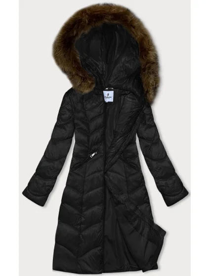 Černá prošívaná dámská bunda pro přechodné období model 21247189 - Glakate