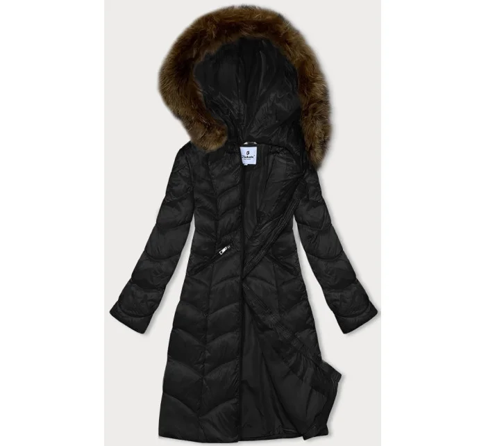 Černá prošívaná dámská bunda pro přechodné období model 21247189 - Glakate