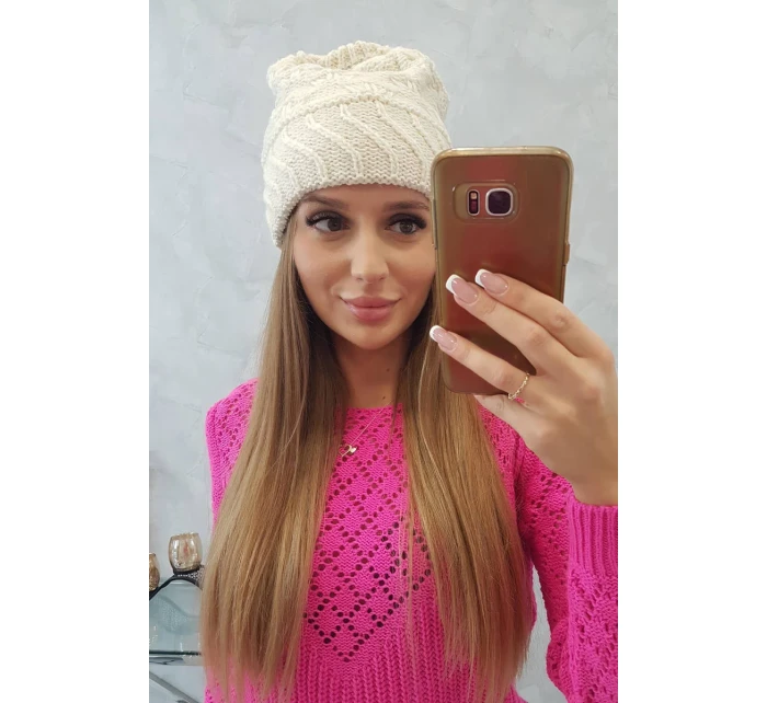 Dámská čepice Dagmara K332 ecru