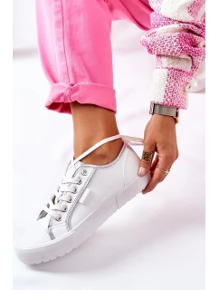 Dámské Kožené Tenisky BIG STAR model 21559778 Bílé - Big Star Shoes