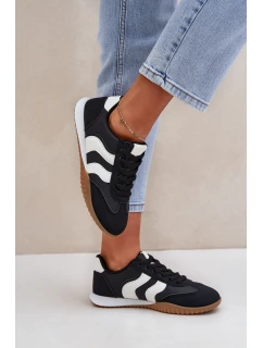 Klasické Dámské Tenisky Z Eko Kůže Černé model 21683302 - Boto