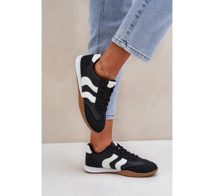 Klasické Dámské Tenisky Z Eko Kůže Černé model 21683302 - Boto