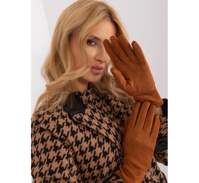 Rękawiczki AT RK model 19367902 jasny brązowy - FPrice