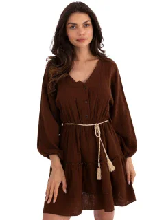 Sukienka MI SK model 21190994 ciemny brązowy - FPrice