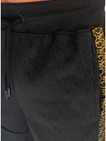 Pánské černé teplákové šortky Dstreet SX2260 Pánské černé teplákové šortky Dstreet SX2260