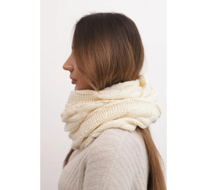 Komin dámský vlněný měkký šátek na fialový model 21865160 - K-Fashion Komin dámský vlněný měkký šátek na fialový model 21865160 - K-Fashion