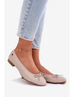 Kožené Baletky Dámské Maciejka P6800-04 Béžové