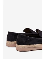 Mokasyny Espadryle Pánské Černé Rexton
