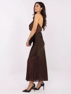 Spódnica MI SD model 21766107 ciemny brązowy - FPrice