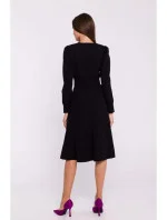 Rozšířené šaty model 21007378 černé - STYLOVE