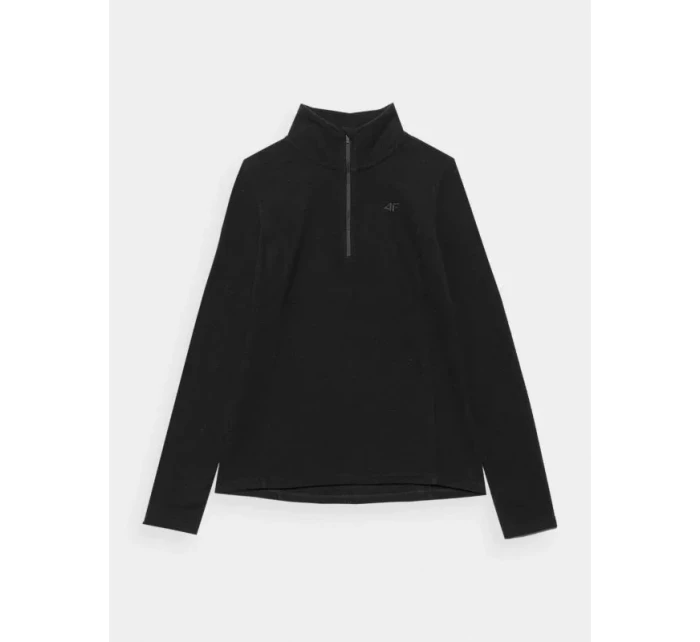Dámská fleecová mikina W 4FAW23UFLEF031 20S černá - 4F