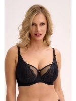 JESSIA 1229 BLACK SOFT BALCONETTE BRA