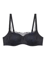 Dámská podprsenka Body Make-Up Illusion Lace Balconette - BLACK - černá 0004 - TRIUMPH