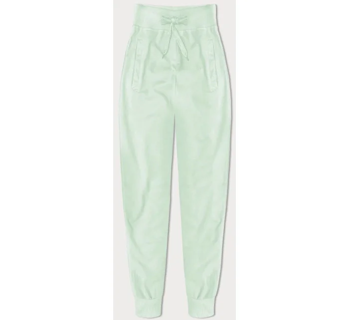 Tenké teplákové kalhoty v pistáciové barvě (CK03-39) Tenké teplákové kalhoty v pistáciové barvě (CK03-39)