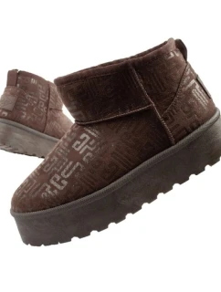 Lee Cooper snow boots women winter fashion fur insulated boots dark brown dámské