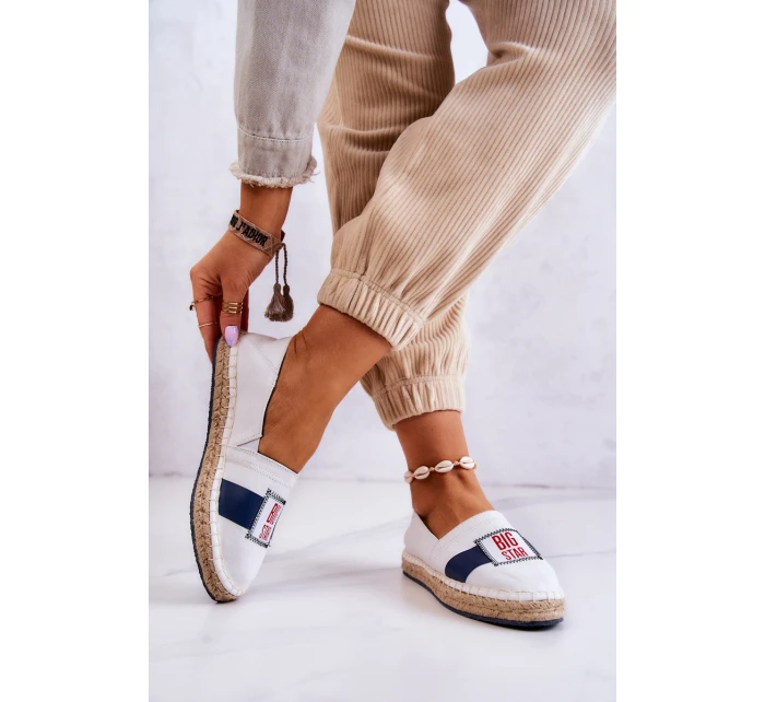 Dámské espadrilky Big Star bílá a tmavě modrá model 21580397 - Big Star Shoes