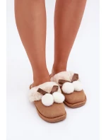 Dámské Pantofle S Kožíškem Camel Nartani