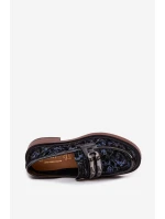 Kožené semišové dámské s detailem  Černé model 21715476 - D&A