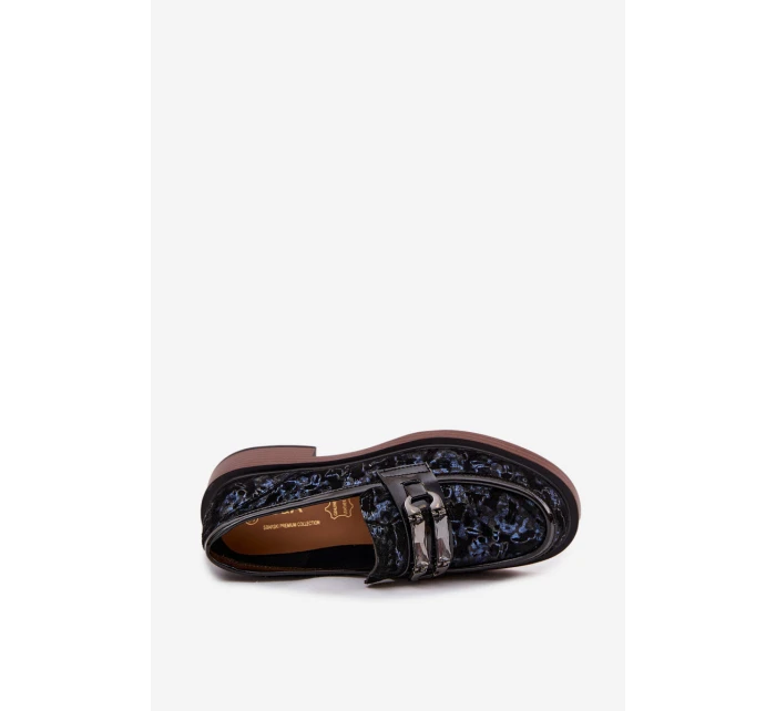 Kožené semišové dámské s detailem  Černé model 21715476 - D&A