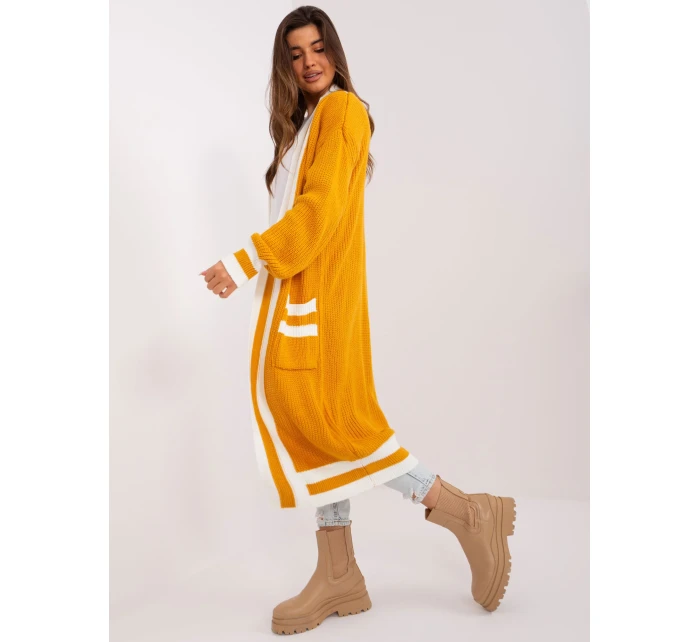 Kardigan BA SW  ciemny żółty model 19005868 - FPrice