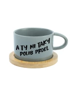 A TY MI TAKY POLIB PRDEL - šedý hrníček makronka 200 ml A TY MI TAKY POLIB PRDEL - šedý hrníček makronka 200 ml