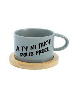 A TY MI TAKY POLIB PRDEL - šedý hrníček makronka 200 ml