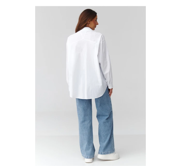 Košile s dlouhým rukávem model 224103 Makadamia Košile s dlouhým rukávem model 224103 Makadamia