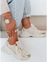 Dámské béžové tenisky model 21991939 - Dstreet Dámské béžové tenisky model 21991939 - Dstreet