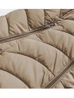 KRÓTKA DWUSTRONNA KURTKA DAMSKA ZIMOWA BEŻOWA model 21245214 - LHD