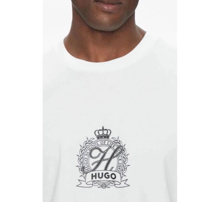 Tričko HUGO Daminor bílé (50538246-100) Tričko HUGO Daminor bílé (50538246-100)