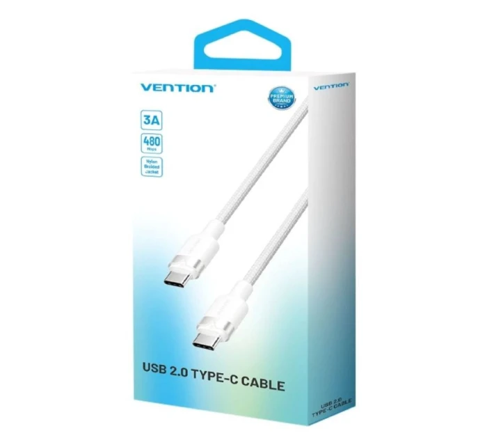 kabel USB-C na USB-C Vention   bílý model 21861970