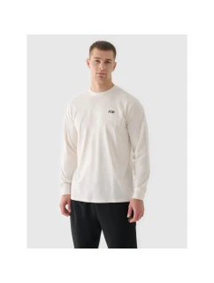 Pánské tričko oversize s potiskem a dlouhým rukávem 4F 4FWAW24TLONM315-11S