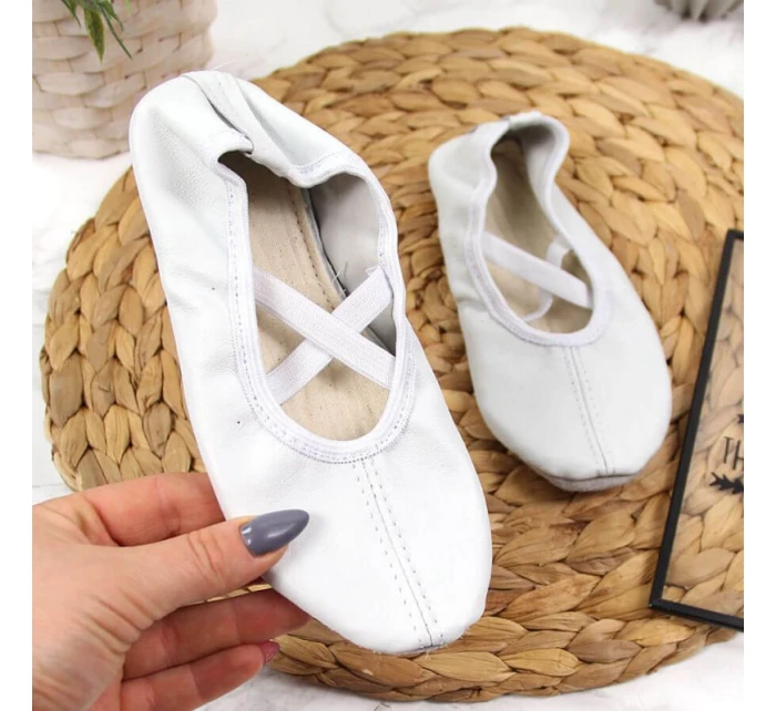 Dívčí kožené baleríny bílé model 17296826 - Nazo Dívčí kožené baleríny bílé model 17296826 - Nazo