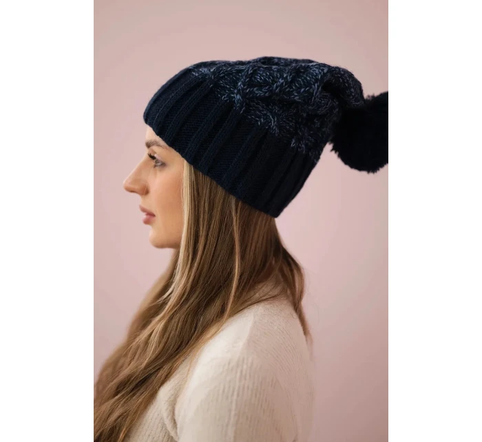Milano fleecová čepice K203 navy blue model 18749923 - K-Fashion Milano fleecová čepice K203 navy blue model 18749923 - K-Fashion