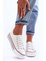 Nízké klasické tenisky na platformě Bílé Jazlyn Nízké klasické tenisky na platformě Bílé Jazlyn