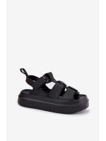 Dámské Sandály Na Platformě Černé model 21696282 - Boto