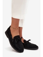 Polobotky Dámské Ploché S Šněrováním Černé model 21709691 - Boto