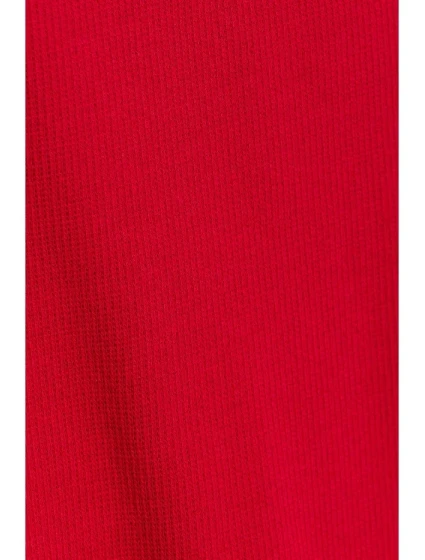 Šaty z úpletu se širokými rukávy červené model 20515156 - Moe