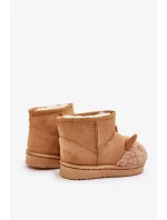 Zateplené Dětské Kotníkové Sněhule Lamy Camel Esandira