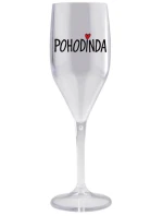 POHODINDA - čirá nerozbitná prosecco sklenice 150 ml