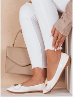 Dámské baleríny TEDBOW na podpatku bílé FashionStreet ZY0768